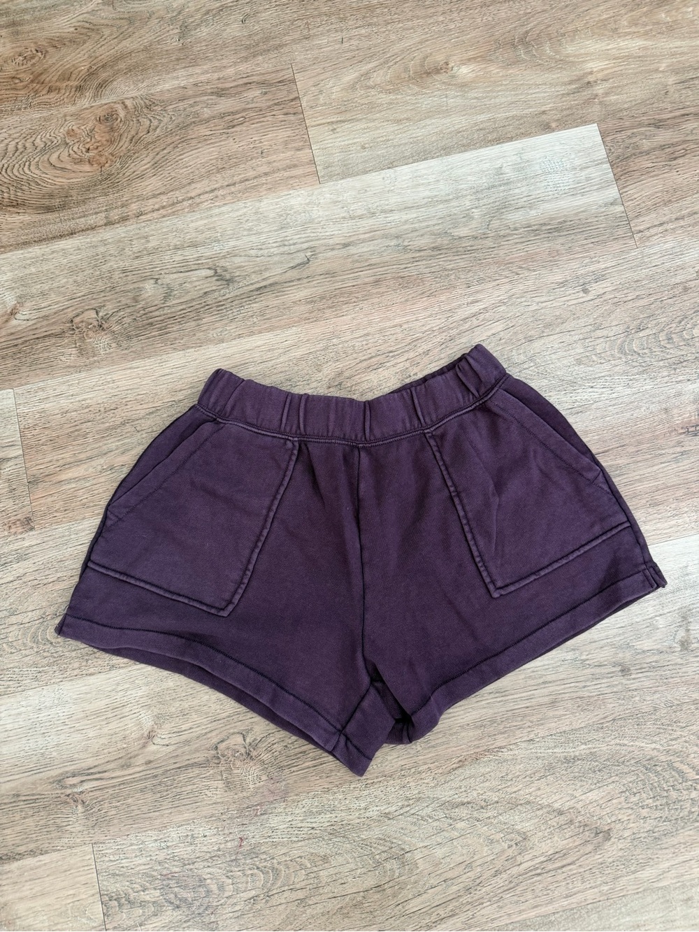Aerie Loose Fleece Shorts - Purple